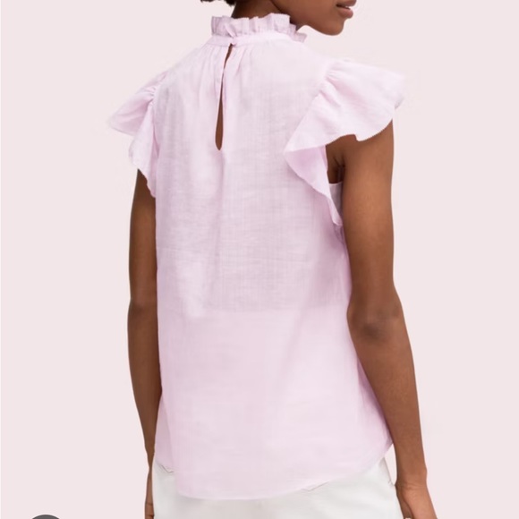 Kate Spade Soft Pink Ruffle Top - Picture 2 of 6